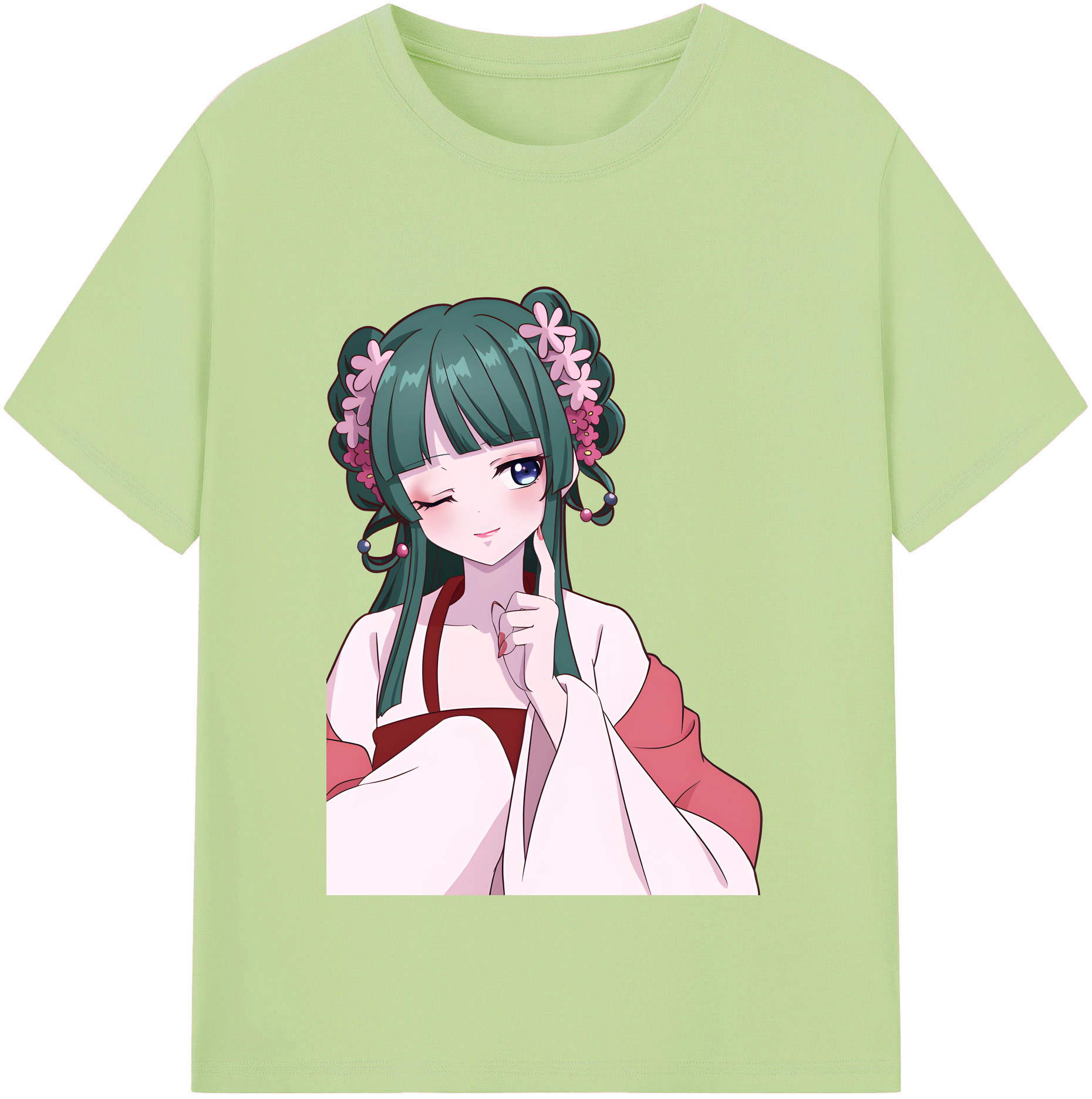 （画像用） 薬屋のひとりごと The Apothecary Diaries 綿100％半袖Tシャツ（フロントプリント）